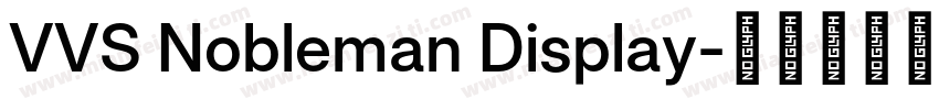VVS Nobleman Display字体转换